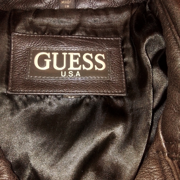 Vintage GUESS LEATHER JACKET - Picture 4 of 7